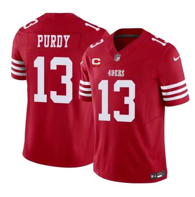 Men & Women & Youth San Francisco 49ers #13 Brock Purdy Red 2023 F.U.S.E. With 1-Star C Patch Vapor Untouchable Limited Jersey